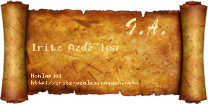 Iritz Azálea névjegykártya